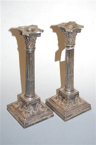 Lot 262 - A pair of early 20th century silver plated...