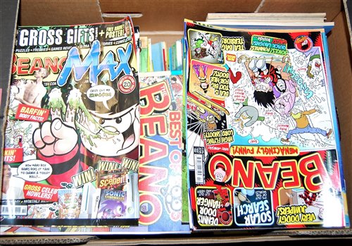 Lot 192 - A box of modern Beano comics