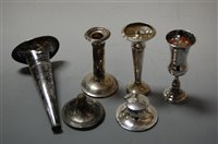 Lot 296 - Assorted silver wares, to include kiddush cup,...