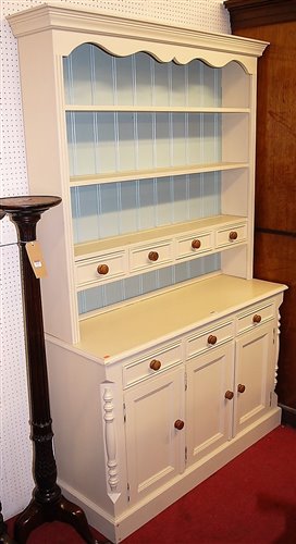 Lot 1114 A Contemporary Cream Painted Pine Kitchen