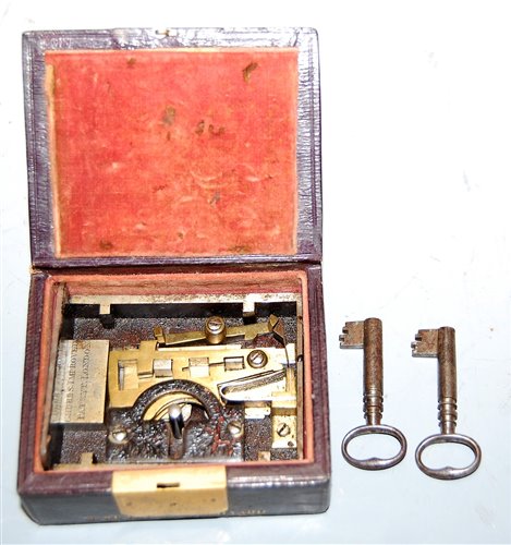 Lot 408 - A Chubb's Patent Detector Lock, housed in...