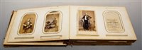 Lot 559 - A 19th century leather bound photograph album,...