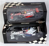 Lot 2649 - A Minichamps 1:18 scale boxed F1 racing car...