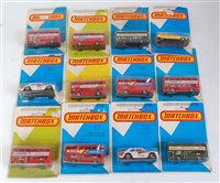 Lot 2361 - Twelve various Matchbox Superfast carded...