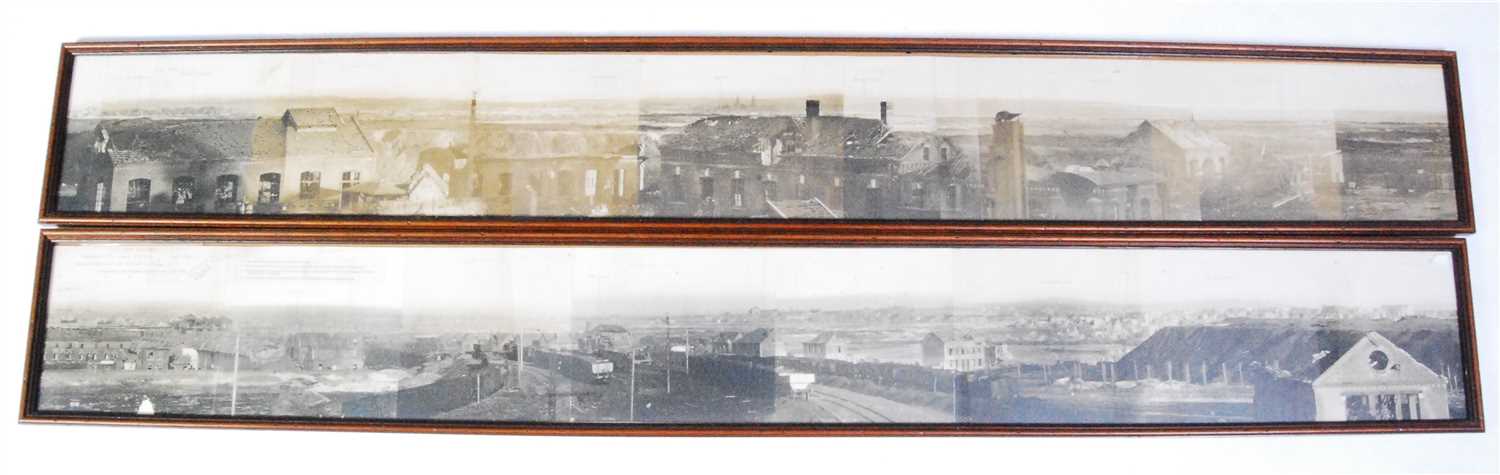 Lot 106 - A pair of WW I panoramic views of The Western Front