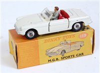 Lot 2003 - A Dinky Toys No. 113 MGB sports car comprising...