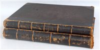 Lot 6 - Two leather bound volumes titled Locomotive...