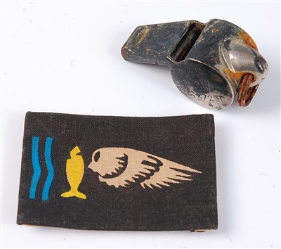 Lot 242 - An Air Ministry whistle