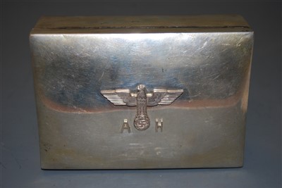 Lot 267 - A German silver table cigarette box