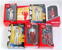 Lot 2706 - Seven various boxed 1:18 scale resin and...