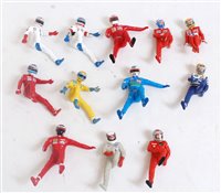Lot 2708 - 12 various loose resin and plastic 1:18 scale...