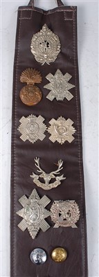 Lot 299 - A collection of cap badges and insignia