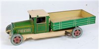 Lot 3191 - A Wells tinplate and clockwork four wheel...