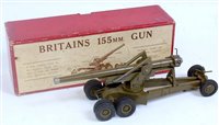 Lot 1281 - A Britains Military No. 2064 155mm field gun...