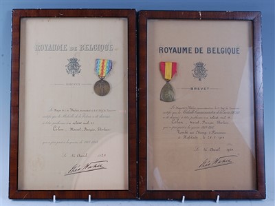 Lot 82 - A WW I Belgian Victory medal