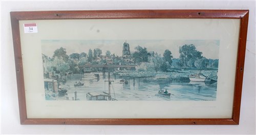 Lot 34 - Carriage print showing Beccles, Suffolk, from...