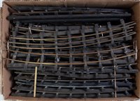 Lot 288 - Large box of approx 30 brass/wooden sleeper 2...
