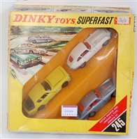 Lot 2044 - A Dinky Toys No. 245 Superfast three piece...