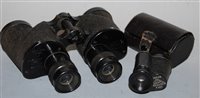 Lot 309 - A pair of WWII 10x30 binoculars, stamped...