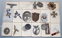 Lot 321 - A collection of post-WWII German badges and...