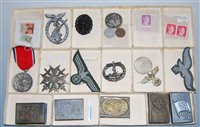 Lot 322 - A collection of assorted replica German medals,...