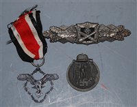 Lot 334 - A post-WWII German Close Combat clasp,...