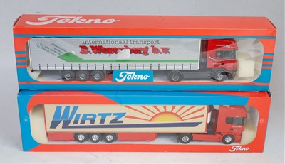 Lot 2502 - A Tekno 1:50 scale boxed road transport...