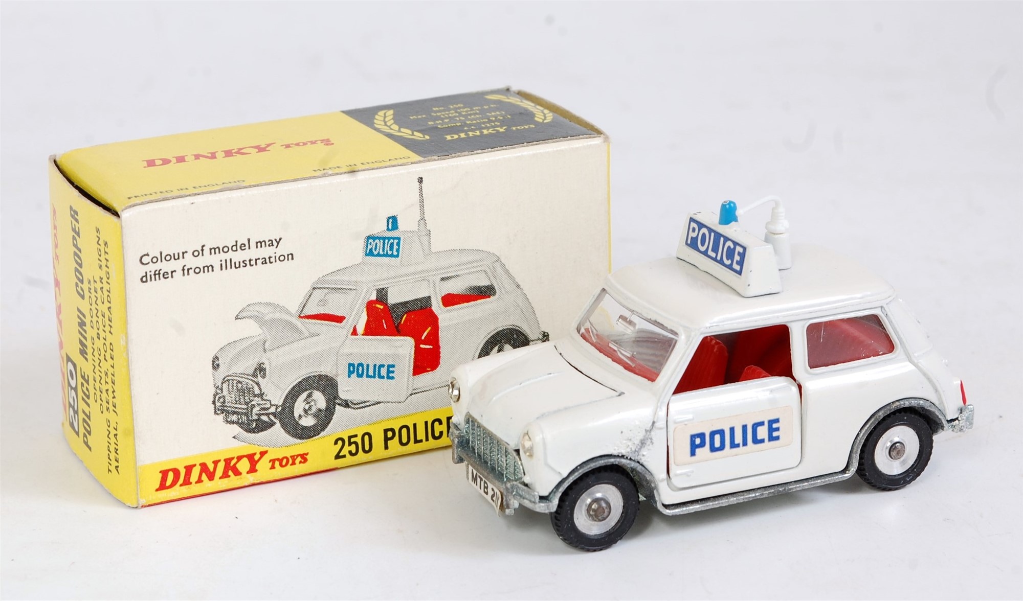 Lot 2056 - A Dinky Toys No. 250 police Mini Cooper