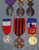 Lot 348 - A group of six Continental medals, to include...