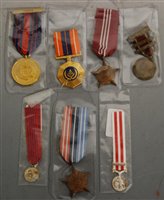 Lot 351 - A collection of seven various medals, to...