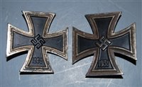 Lot 357 - A post-WWII German Iron Cross, with pin back,...