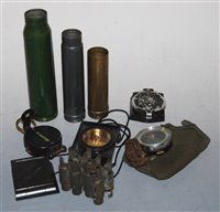 Lot 359 - A collection of miscellaneous militaria, to...