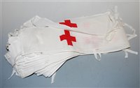 Lot 360 - A large collection of Red Cross cotton armbands