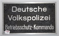 Lot 361 - A German aluminium wall plaque, embossed with...