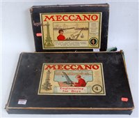 Lot 3204 - 2 Meccano boxed sets, Contents unchecked for...