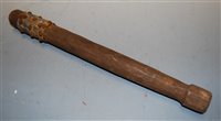 Lot 371 - A WWI style trench club, having a weighted end...