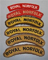 Lot 378 - A collection of six Royal Norfolk cloth...