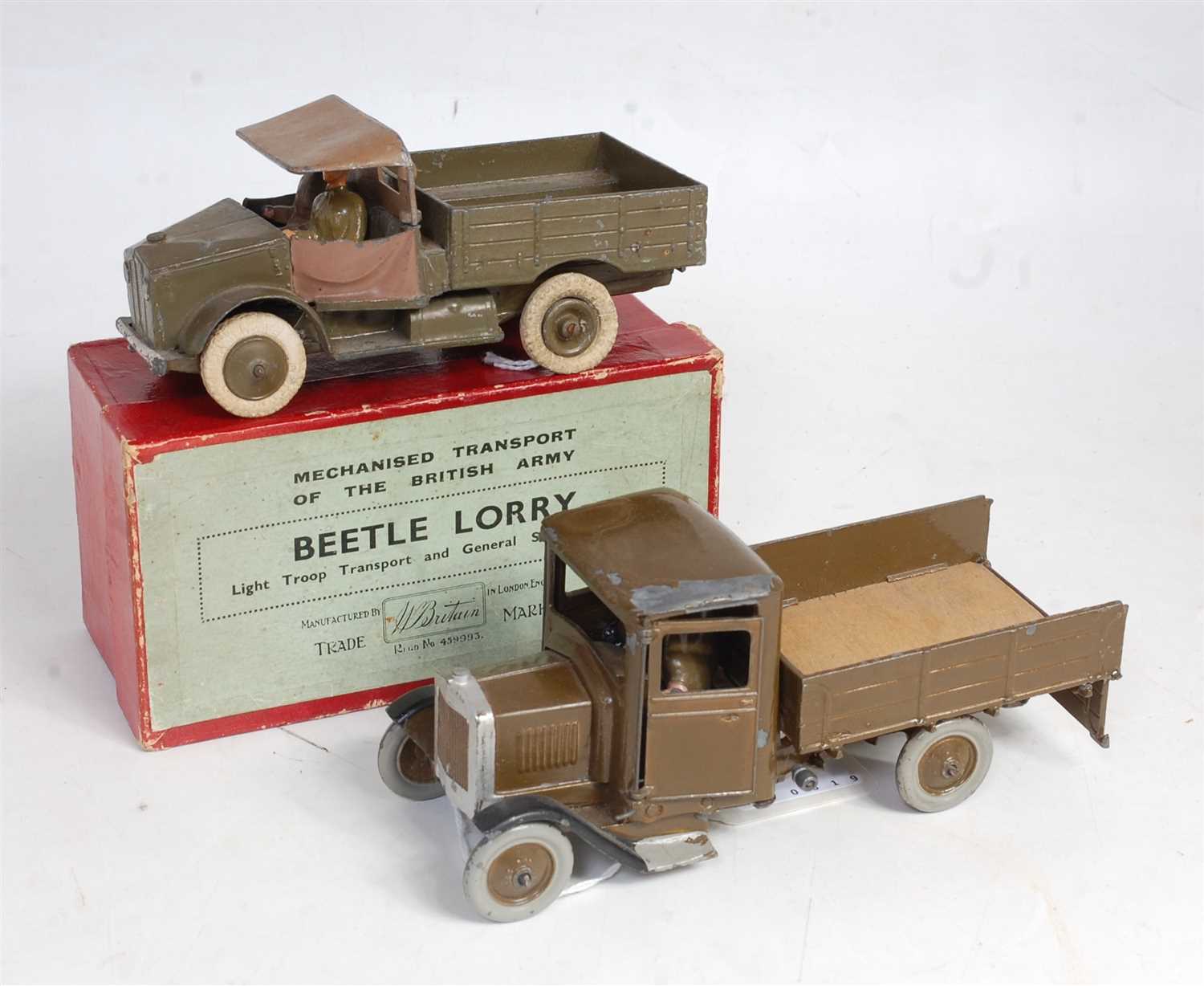Lot 1332 - A Dinky Toys & Britains boxed military diecast...