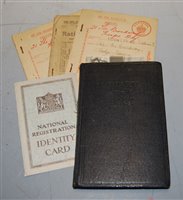 Lot 396 - A National Registration identity card, naming...