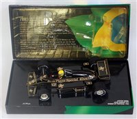 Lot 2838 - A Minichamps Ayrton Senna collection 1:18...