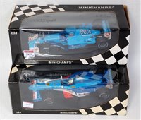 Lot 2839 - A Minichamps 1:18 scale boxed F1 racing...