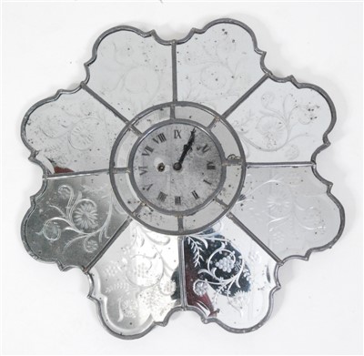 Lot 1588 - A circa 1900 Venetian mirrored glass flower...