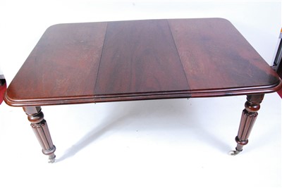 Lot 1614 - A Victorian mahogany extending dining table,...