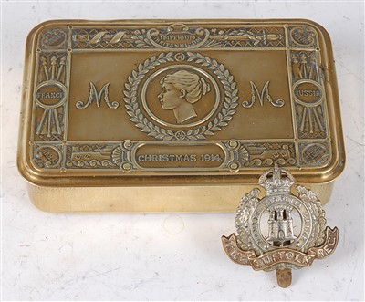 Lot 184 - A WW I Princess Mary Christmas gift tin