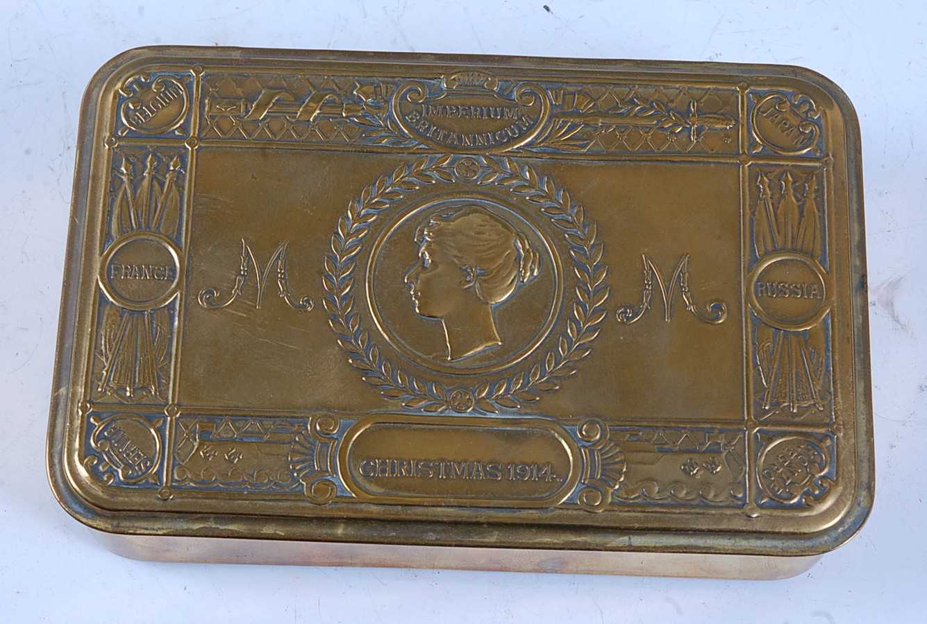 Lot 8 - A WW I Princess Mary Christmas gift tin.