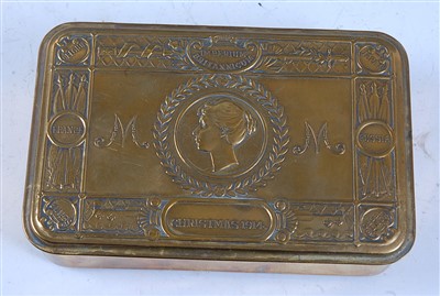 Lot 8 - A WW I Princess Mary Christmas gift tin.