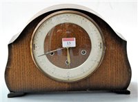 Lot 13 - A 1950s Smiths Tempora oak cased mantel clock,...