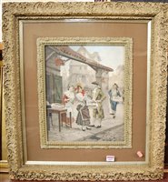 Lot 1039 - Alonso-Perez - Street vendors, heightened...