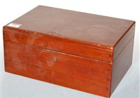 Lot 33 - A Victorian mahogany box (unfitted), w.30cm