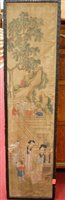 Lot 1062 - A circa 1900 Japanese watercolour on silk...